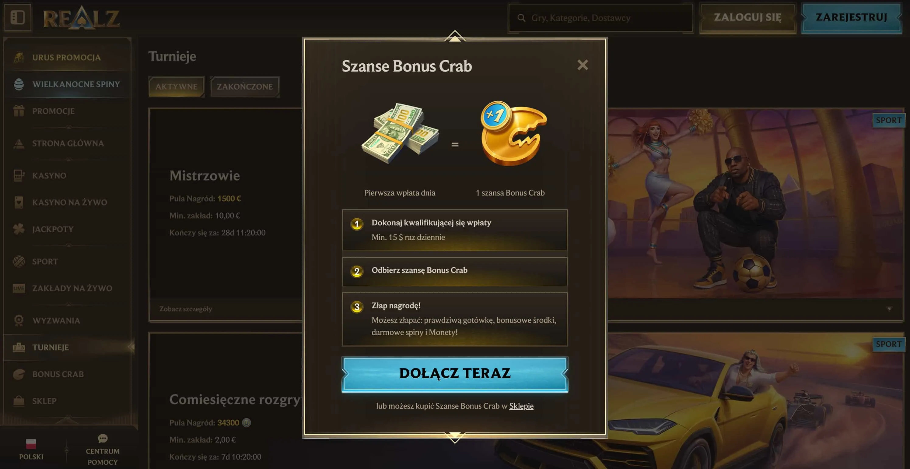 Realz Casino – przekrojowy przegląd systemu nagród Realz Casino – przekrojowy przegląd systemu nagród